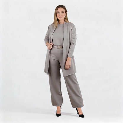 💝Long cardigan set, three-piece