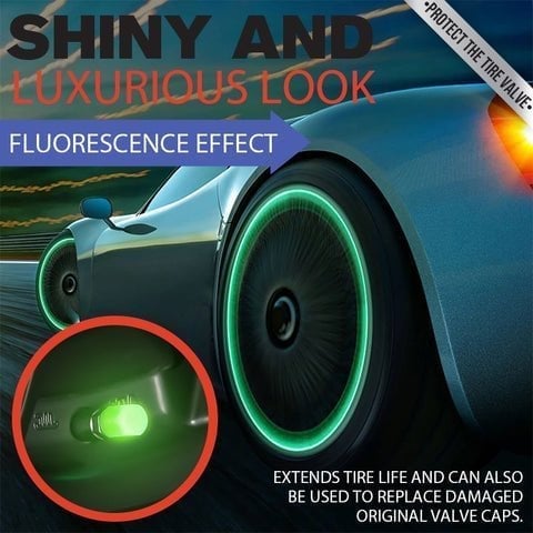 FLUORESCENTNI POKROVČKI ZA VENTILE PNEVMATIK 🚗 🚗 🚗