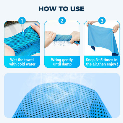 Hladilna brisača CoolTowel – kupite 1, dobite 1 gratis ❄️💦 Za večkratno uporabo, mehka, vpojna in prenosna