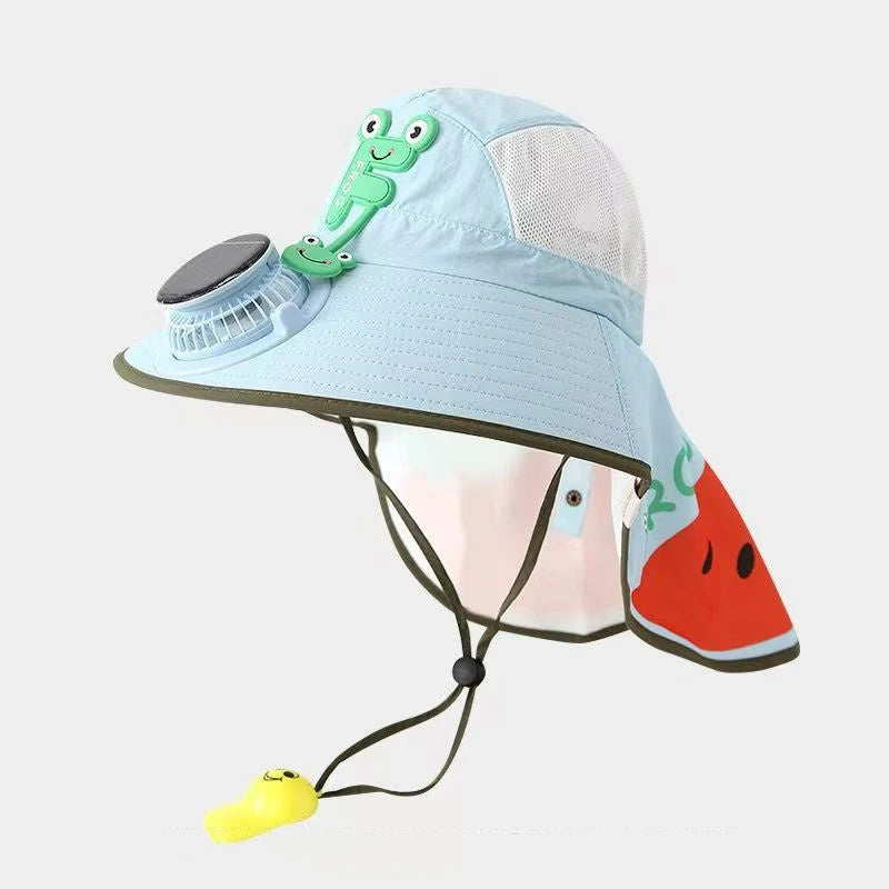 🌞Sončni klobuk z vgrajenim ventilatorjem