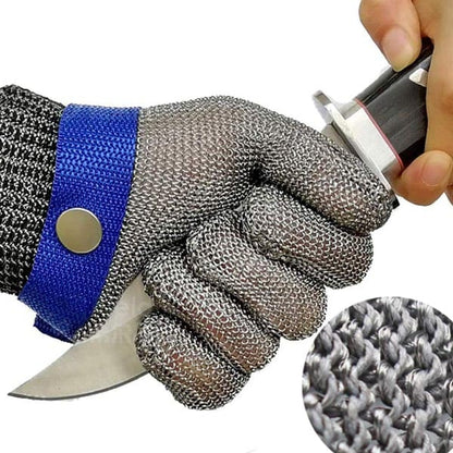 🧤 Jeklena zaščitna rokavica za živilsko industrijo – Nerjavno jeklo, pralna, večkratna uporaba
