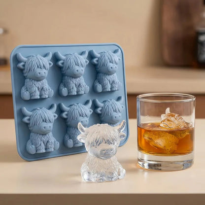 Pladenj za ledene kocke Highland Cow