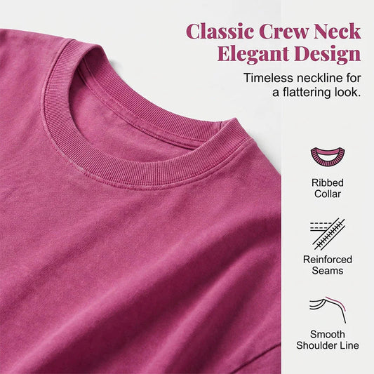 👕 Ženska vintage oversized majica z efektom pranja – udobna in stilska