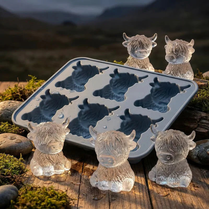 Pladenj za ledene kocke Highland Cow