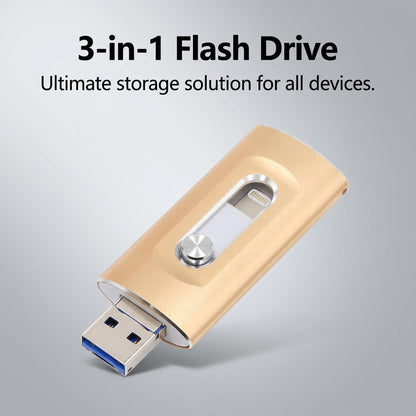 🌞Novo, 50 % popusta za omejen čas! 📱Univerzalni USB ključek 3 v 1 - združljiv z iPhoneom, Androidom in računalnikom - USB 3.0 ultra visoka hitrost