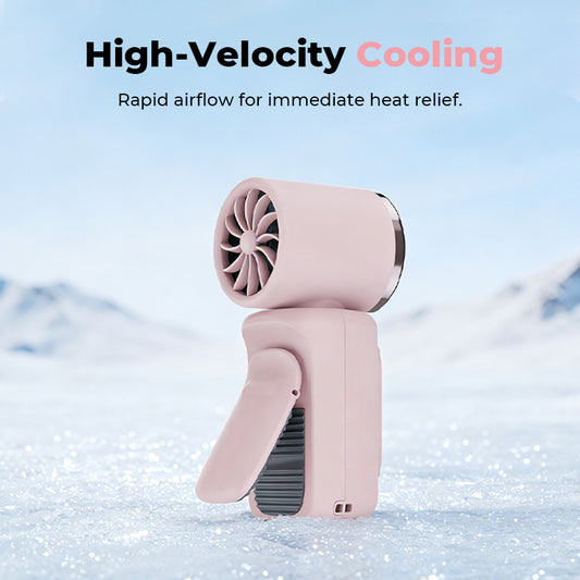 Prenosni ventilator za hlajenje s sponko | Prostoročni, visokozmogljiv ventilator z LED prikazovalnikom baterije, ki zagotavlja hlajenje kadar koli in kjer koli.