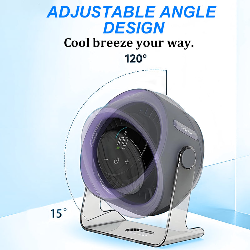Namizni ventilator 2026 – USB polnjenje z LED zaslonom