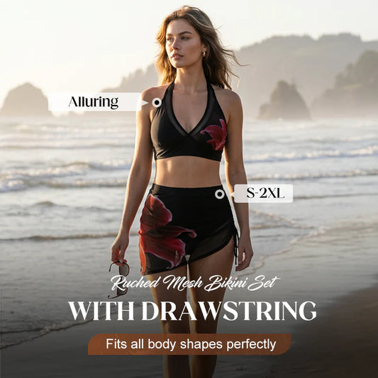 👙🌊ZAVITI BIKINI Z RIBICAMI – Z VRVICO, POLETNI STIL
