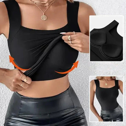 💖 (S–5XL) Oblikovalni top z vgrajenim modrčkom 💃