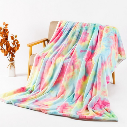 Ultra-mehka tie-dye plišasta odeja