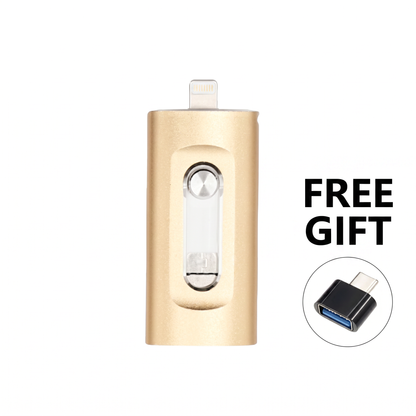🌞Novo, 50 % popusta za omejen čas! 📱Univerzalni USB ključek 3 v 1 - združljiv z iPhoneom, Androidom in računalnikom - USB 3.0 ultra visoka hitrost