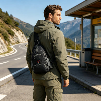 Moška outdoor torba čez ramo – večžepna, lahka in vzdržljiva