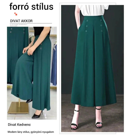 Vsestranske široke hlače s krilom