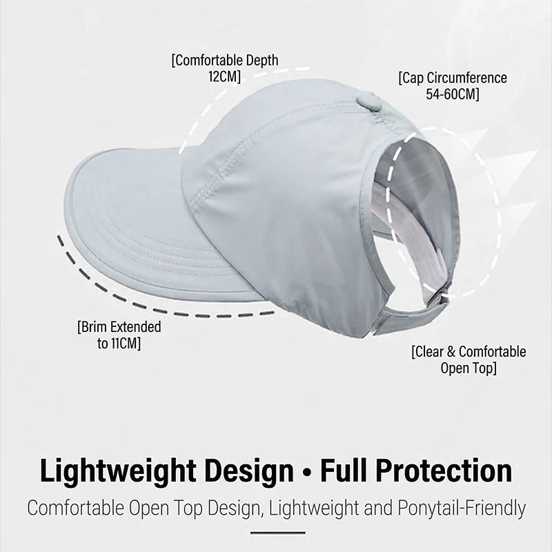 🧢 Ženski sončni klobuk s širokimi krajci – UV zaščita, hitro sušeč material🌞