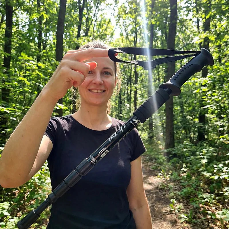 ⛰️ Nastavljivа pohodniška palica iz aluminijeve zlitine – vzdržljiva, blaženje udarcev, lahka 🌲