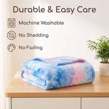 Ultra-mehka tie-dye plišasta odeja
