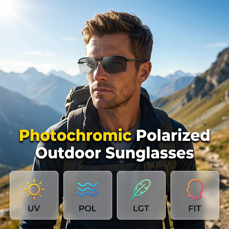 Zunanja fotokromna polarizirana sončna očala ☀️