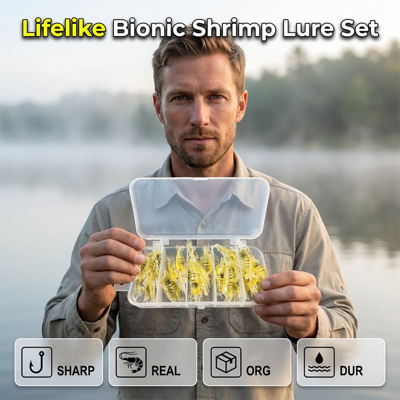 🎣🎣Komplet Mehkih Vab Bioničnih Kozic za Ribolov🏖️