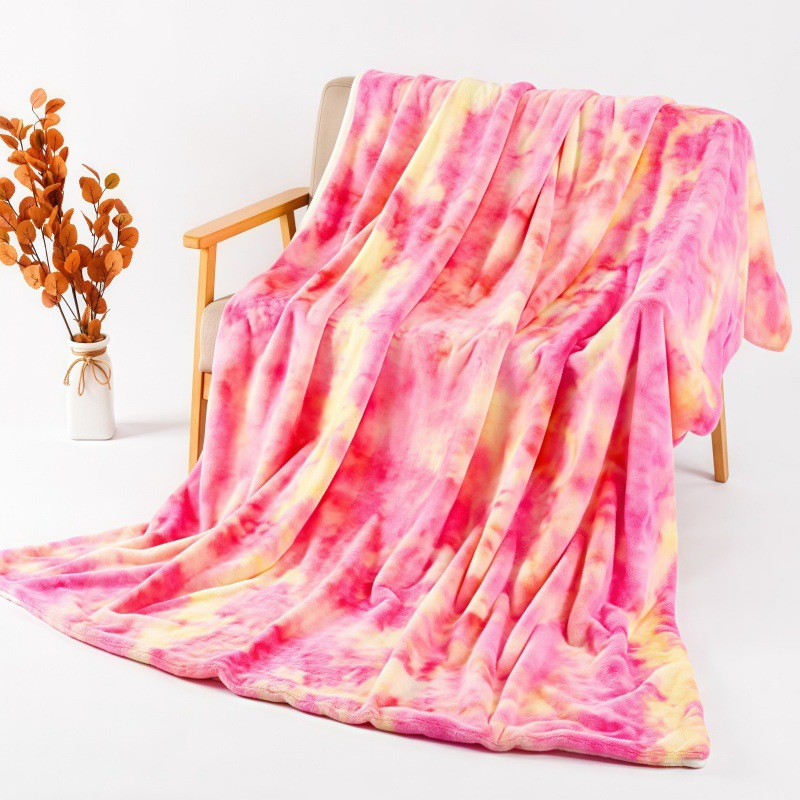 Ultra-mehka tie-dye plišasta odeja