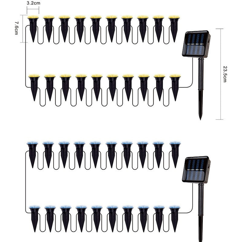 🚨Sončne solarne vrtne svetilke za pot | LED solarne luči za vrt💡