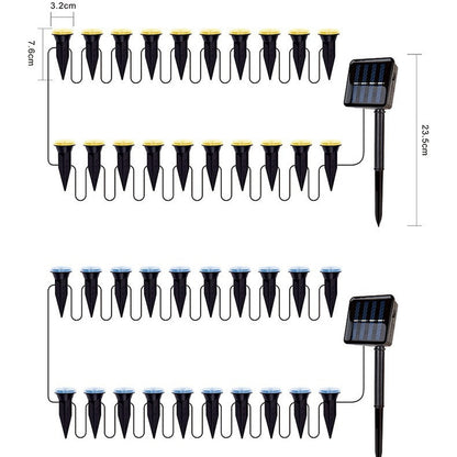 🚨Sončne solarne vrtne svetilke za pot | LED solarne luči za vrt💡