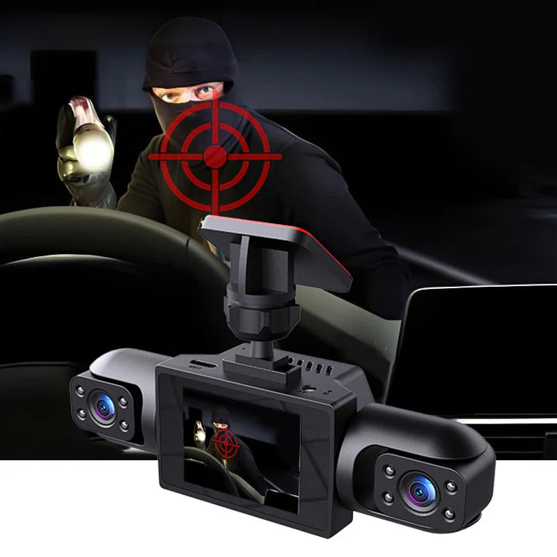 Avtomobilska kamera s 4 objektivi in 360° vidnim kotom | 📷HD 1080P nočni vid📷
