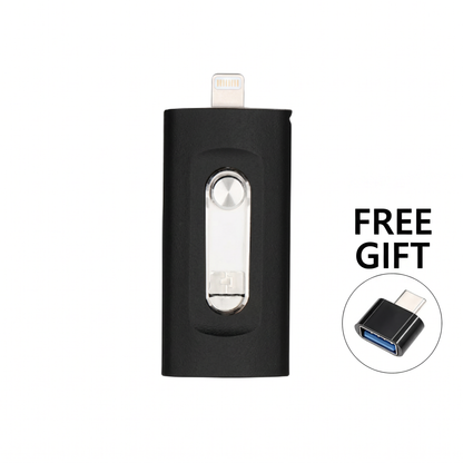 🌞Novo, 50 % popusta za omejen čas! 📱Univerzalni USB ključek 3 v 1 - združljiv z iPhoneom, Androidom in računalnikom - USB 3.0 ultra visoka hitrost