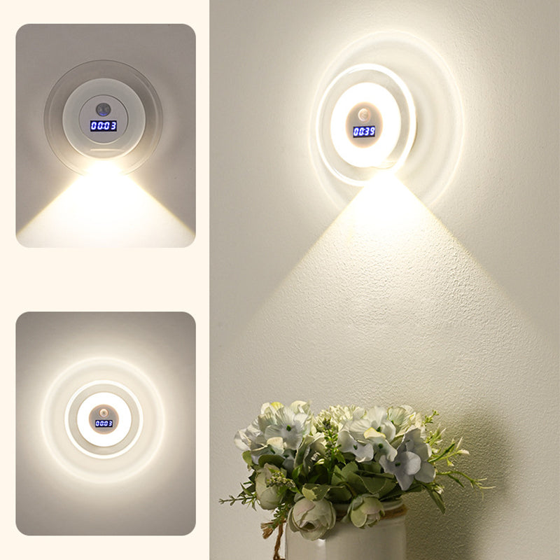Pametna LED ura z nočno lučko in senzorjem gibanja – 3 barve svetlobe