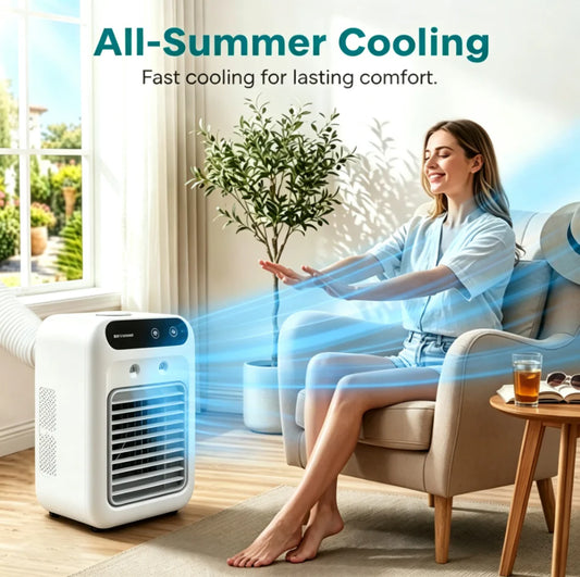 Prenosna 3-v-1 tiha ventilatorska klimatska naprava